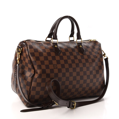 Louis Vuitton Damier Ebene Speedy Bandouliere 35 3 of 10