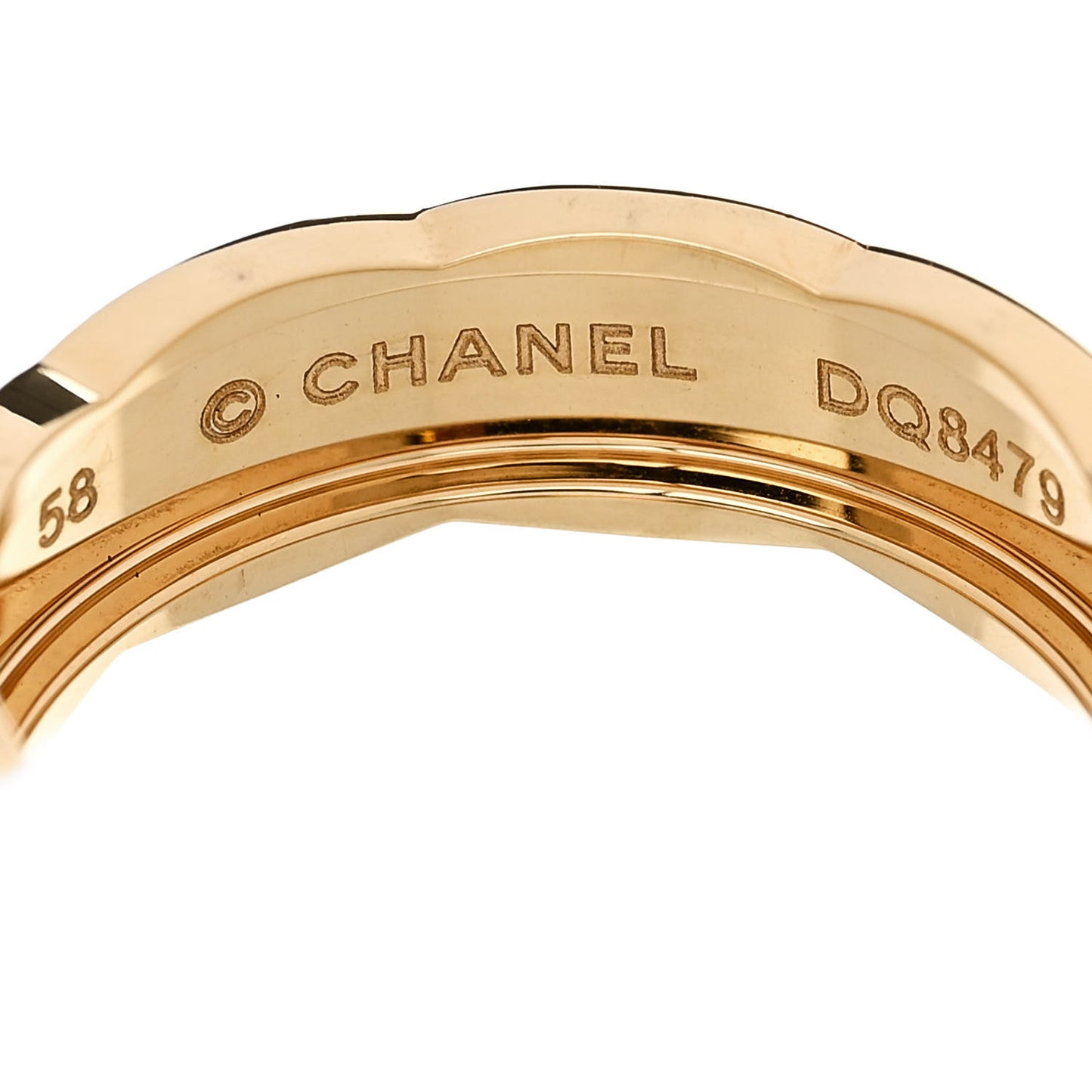 18K Yellow Gold Small Coco Crush Ring 58 8.5