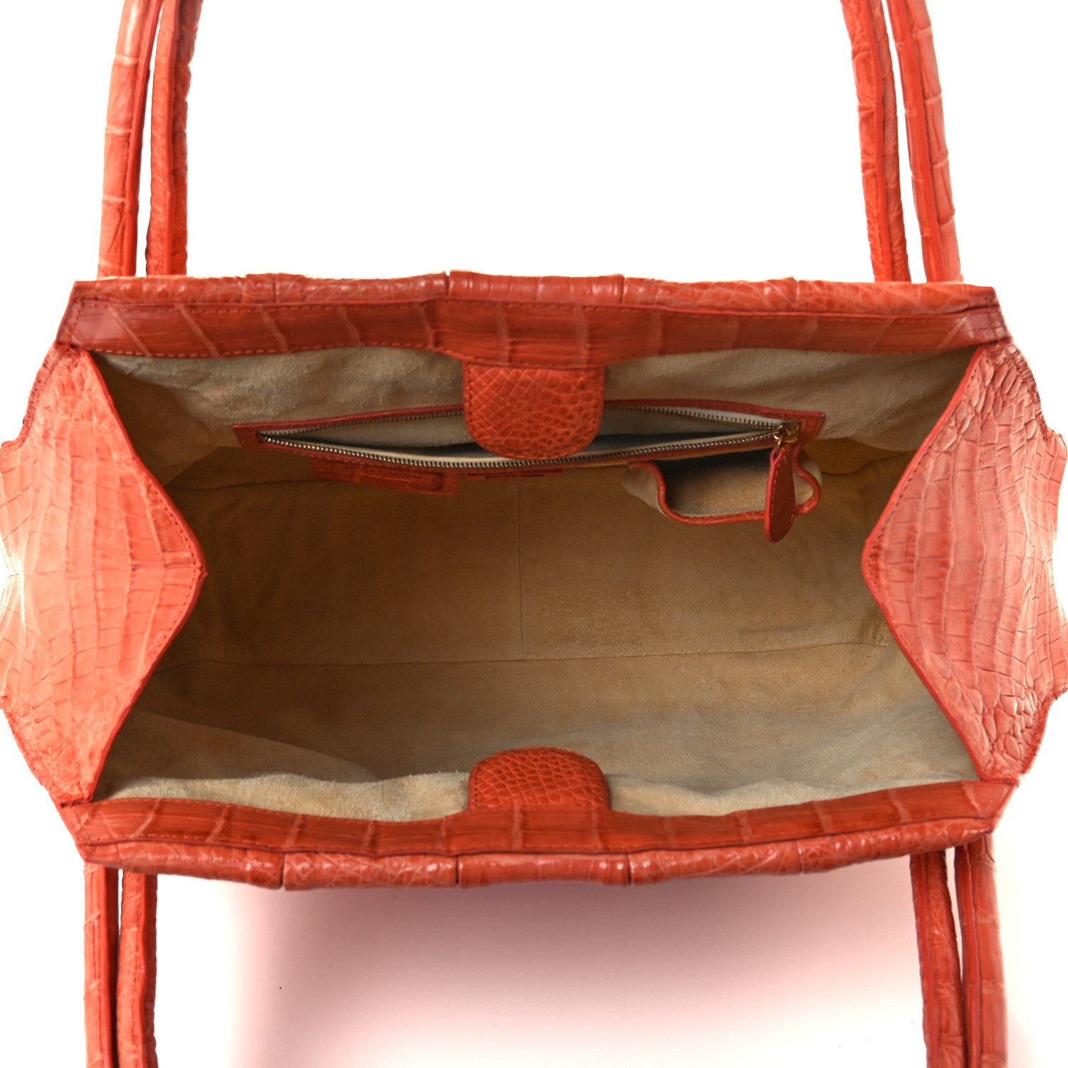 Nancy Gonzalez Crocodile Tote Orange 6 of 10