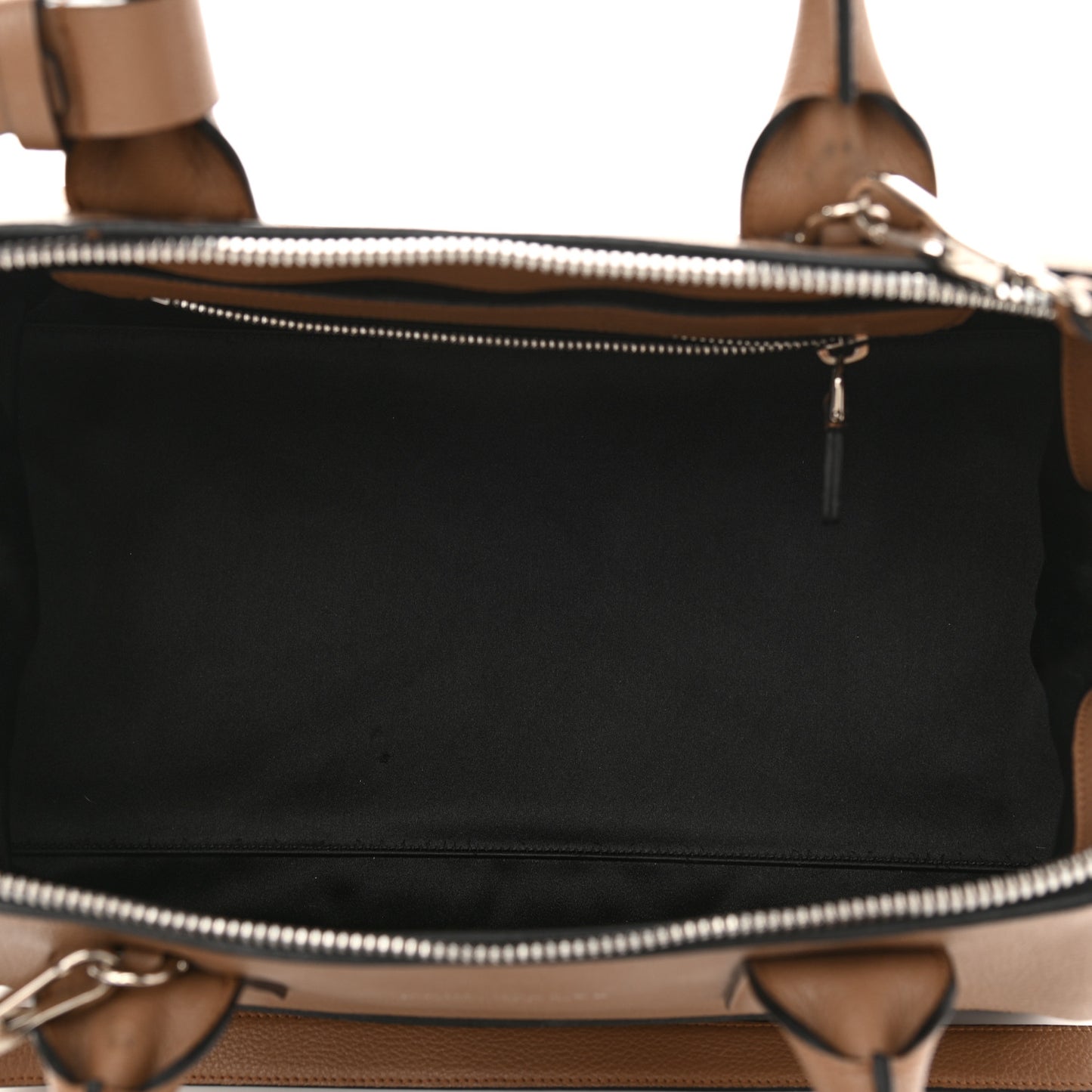 Textured Calfskin Small Incognito Satchel Tan