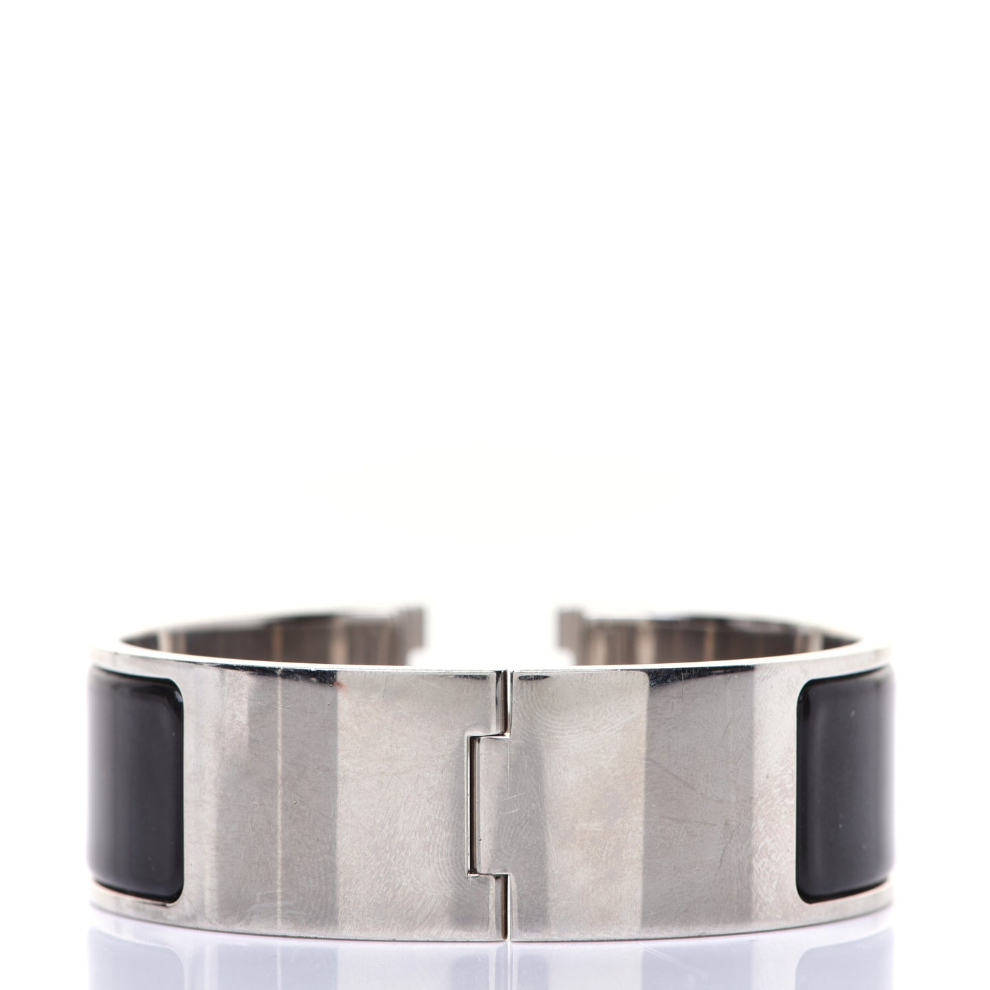 Enamel Wide Clic Clac H Bracelet PM Black