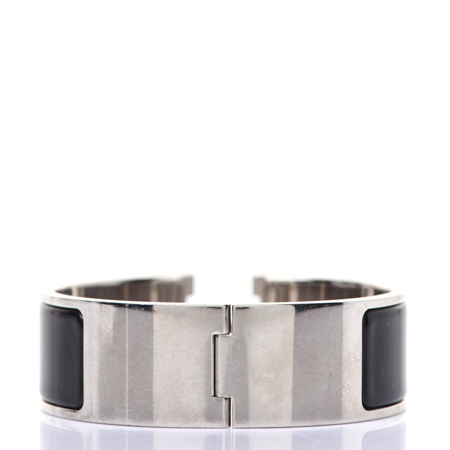 Hermes Enamel Wide Clic Clac H Bracelet PM Black 3 of 7