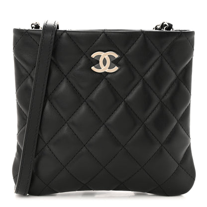 Chanel Lambskin Quilted Crossbody Bag Black 1 of 10
