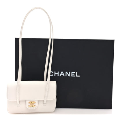 Chanel Shiny Caviar Mini Preppy Coco Shoulder Bag White 11 of 11