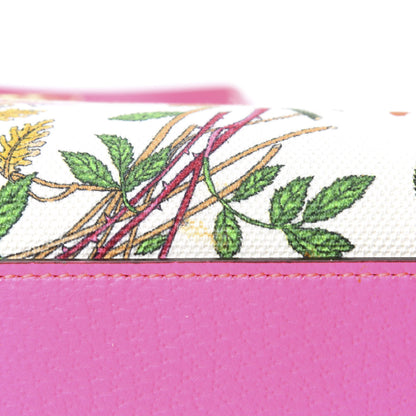 Gucci Canvas Medium Flora Tote Fuchsia 14 of 14