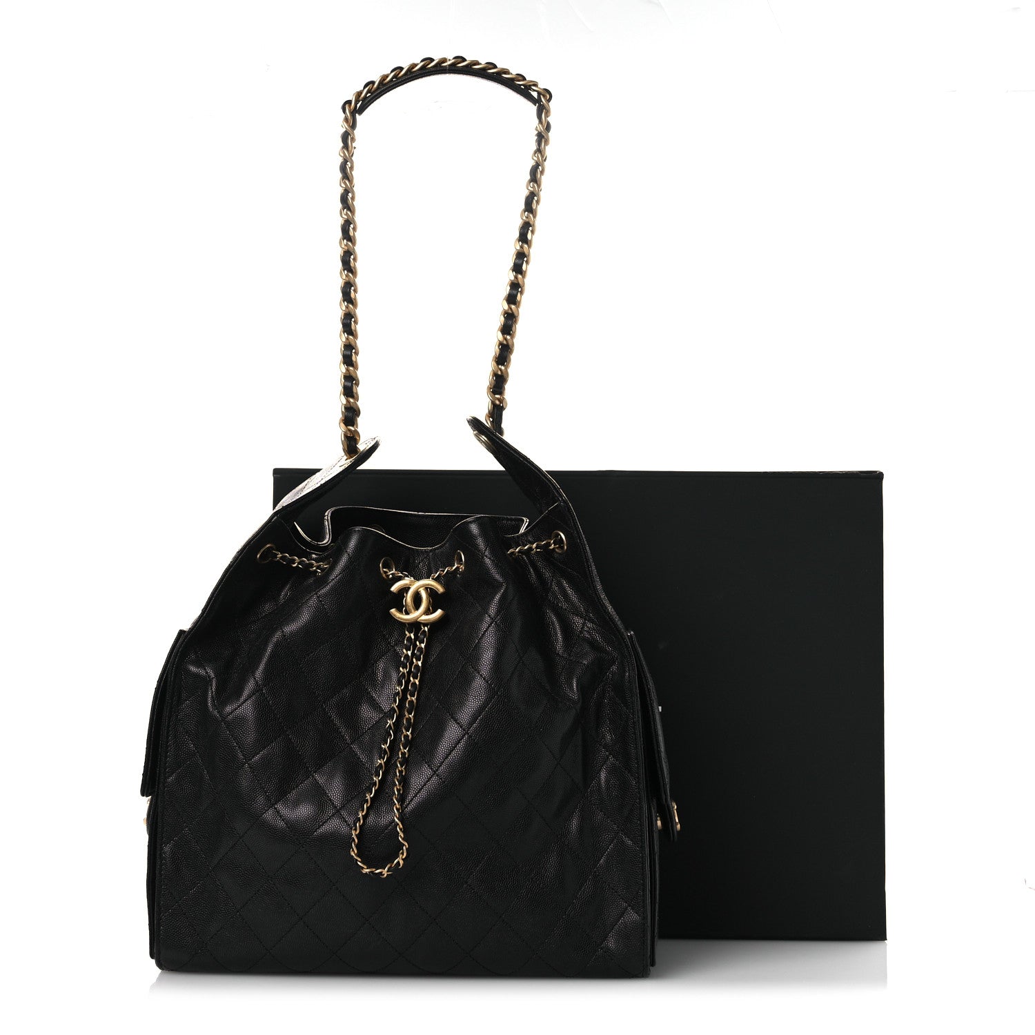 Chanel Caviar Quilted Medium Chanel 25 Handbag Black 13 of 13