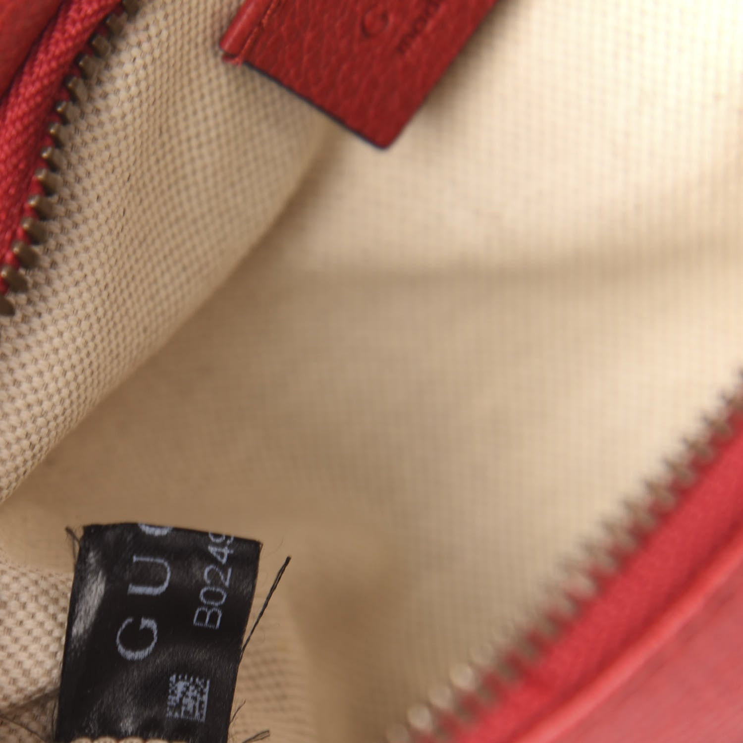 Gucci Grained Calfskin Small Logo Belt Bag Hibiscus Red 10 of 11