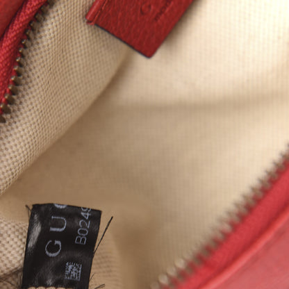 Gucci Grained Calfskin Small Logo Belt Bag Hibiscus Red 10 of 11