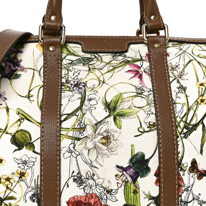 Gucci Canvas Flora Infinity Medium Joy Boston White Multicolor Acero 7 of 9