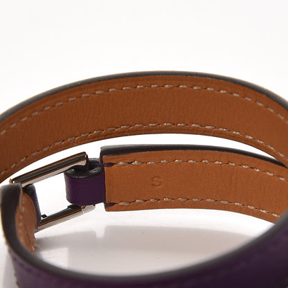 Hermes Swift Rivale Double Tour Bracelet S Violet 3 of 6