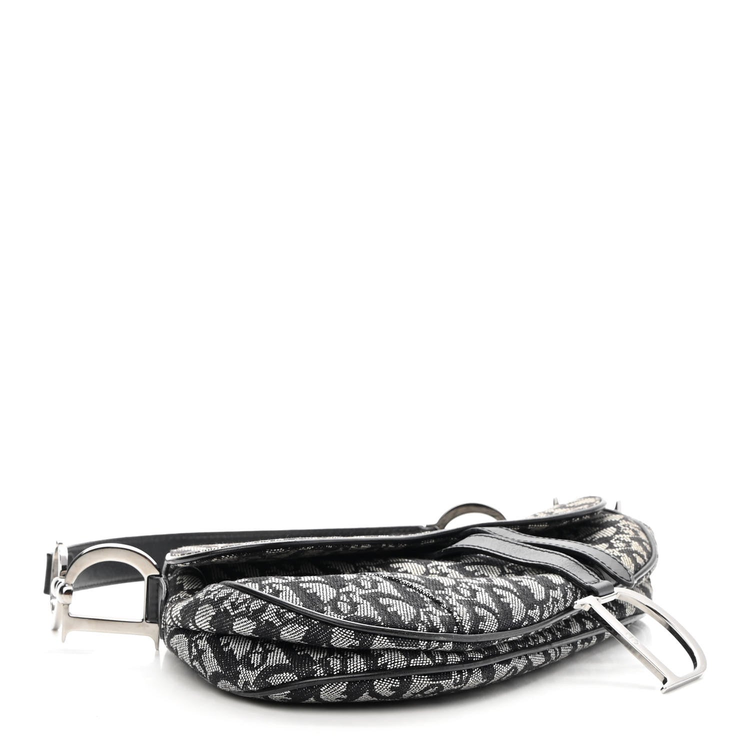 Christian Dior Monogram Saddle Bag Black 4 of 9
