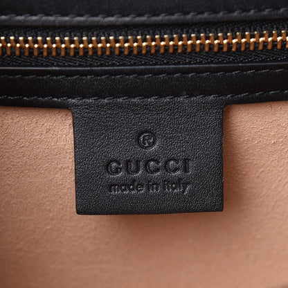 Gucci Velvet GG Monogram Web Small Sylvie Shoulder Bag Brown Black Oro Vecchio 6 of 7
