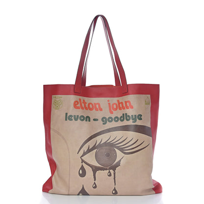 Gucci Calfskin Large Elton John Levon-Goodbye Tote Red 4 of 10