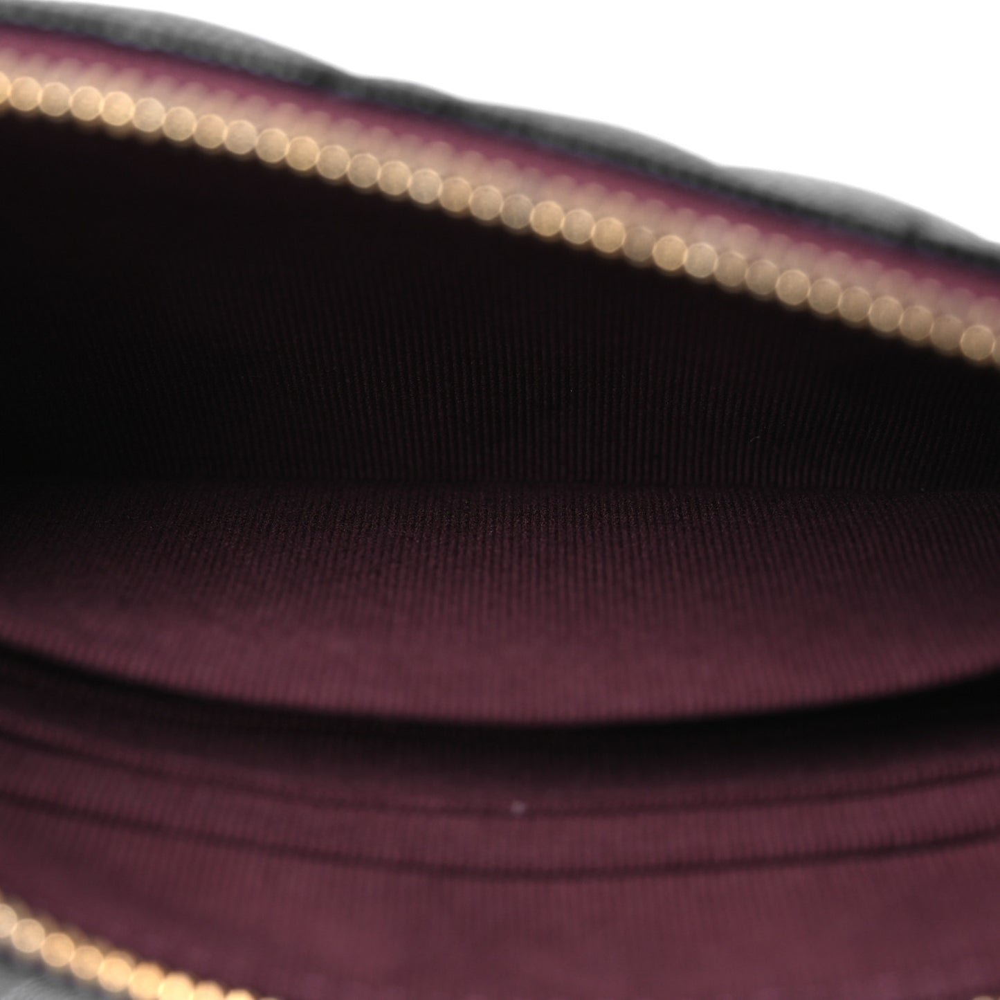 Caviar Quilted Cosmetic Case Black
