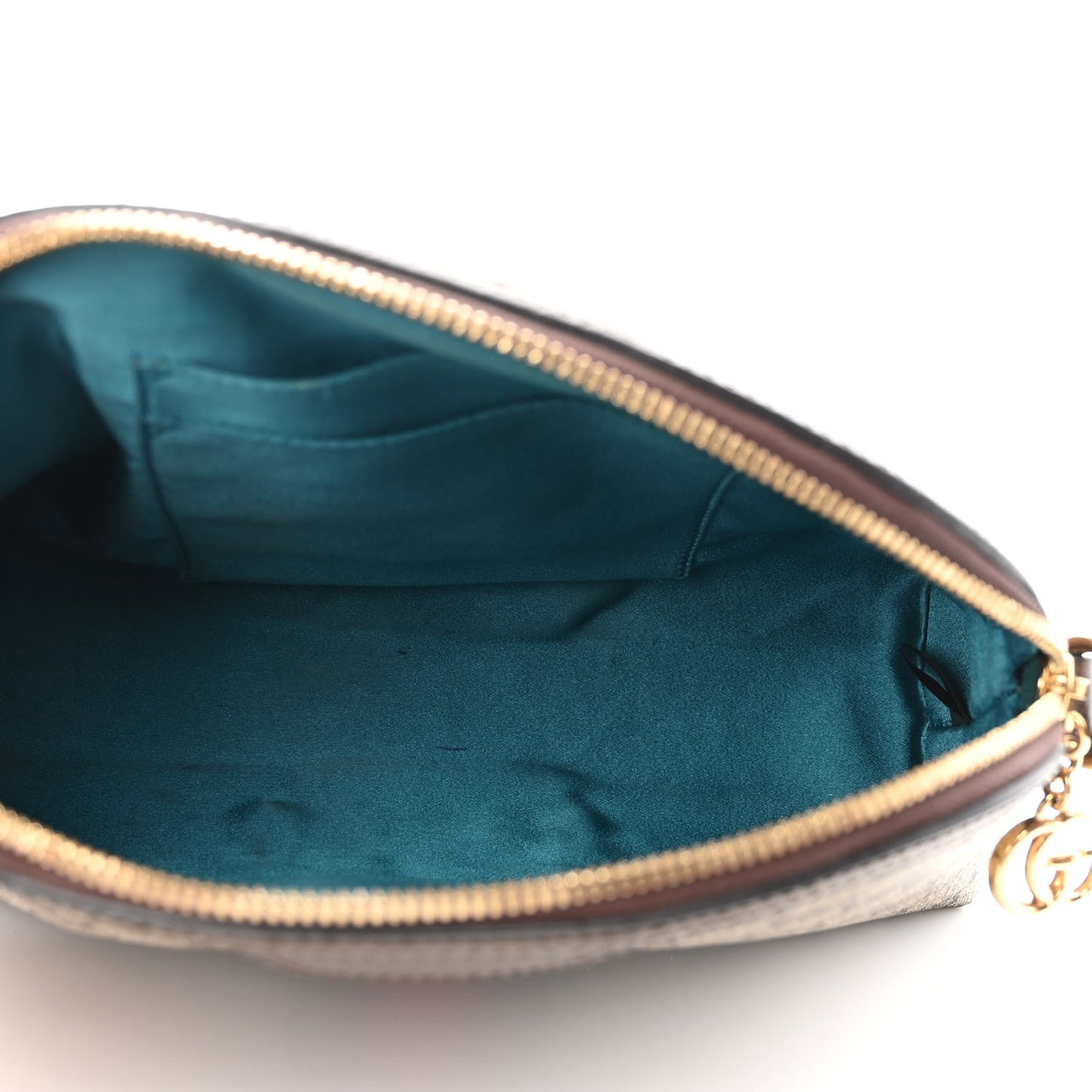 GG Supreme Monogram Textured Dollar Calfskin Web Small Ophidia Dome Shoulder Bag Beige Ebony New Acero