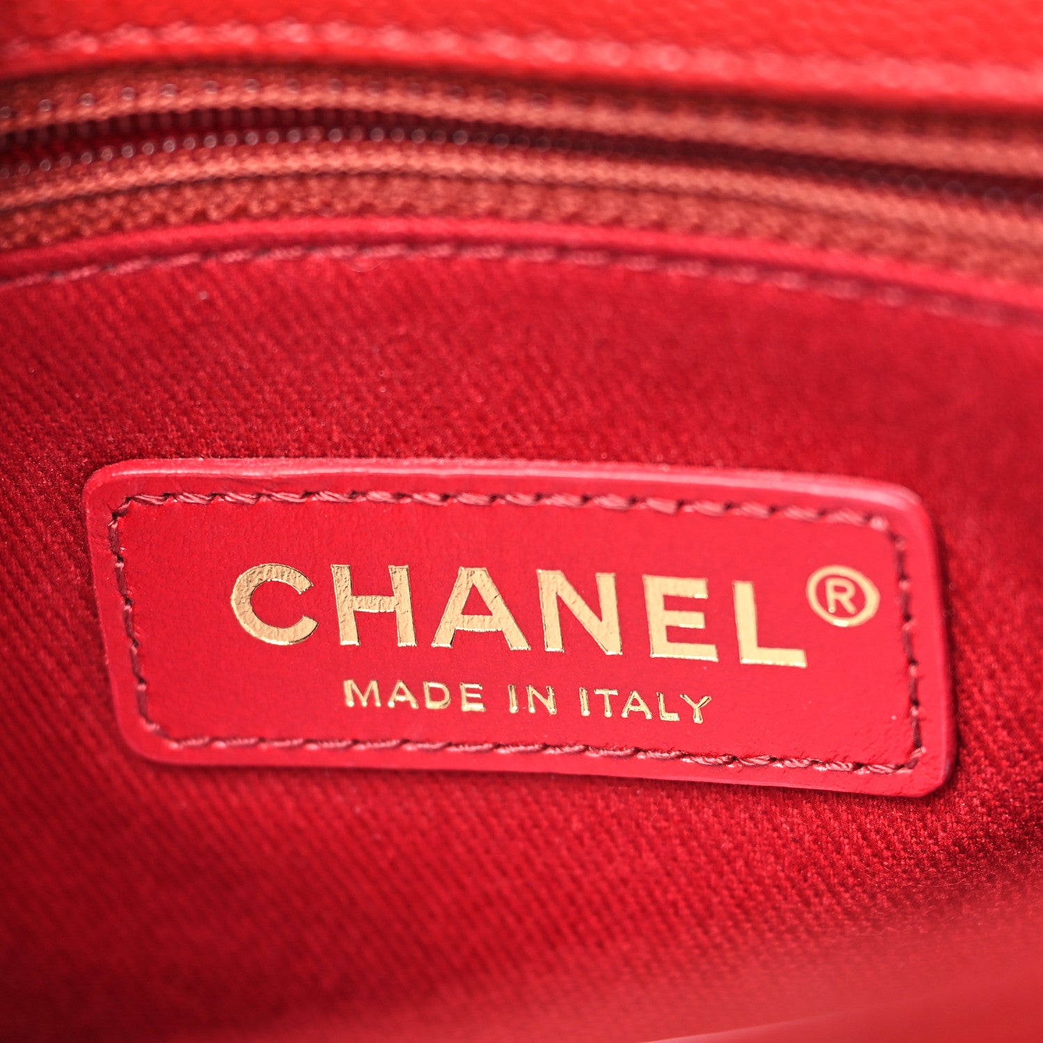 Chanel Caviar Lizard Embossed Quilted Small Coco Handle Flap Red 6 of 10