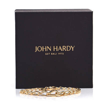 John Hardy 18 Karat Yellow Gold Bamboo Graduated Link Bracelet 5 of 5