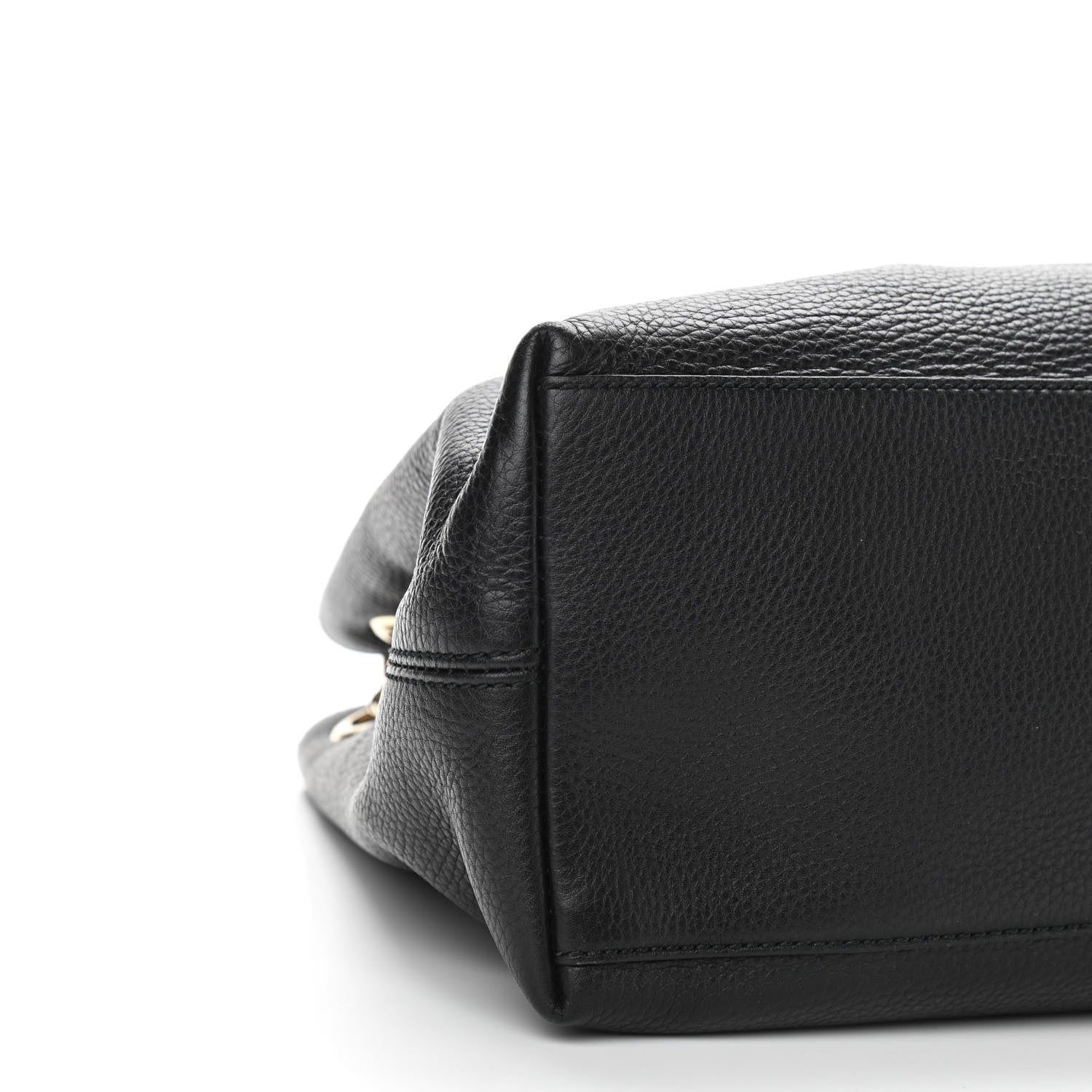 Gucci Pebbled Calfskin Medium Soho Chain Shoulder Bag Black 9 of 10