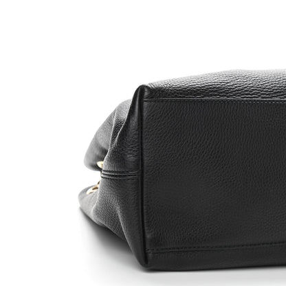 Gucci Pebbled Calfskin Medium Soho Chain Shoulder Bag Black 9 of 10