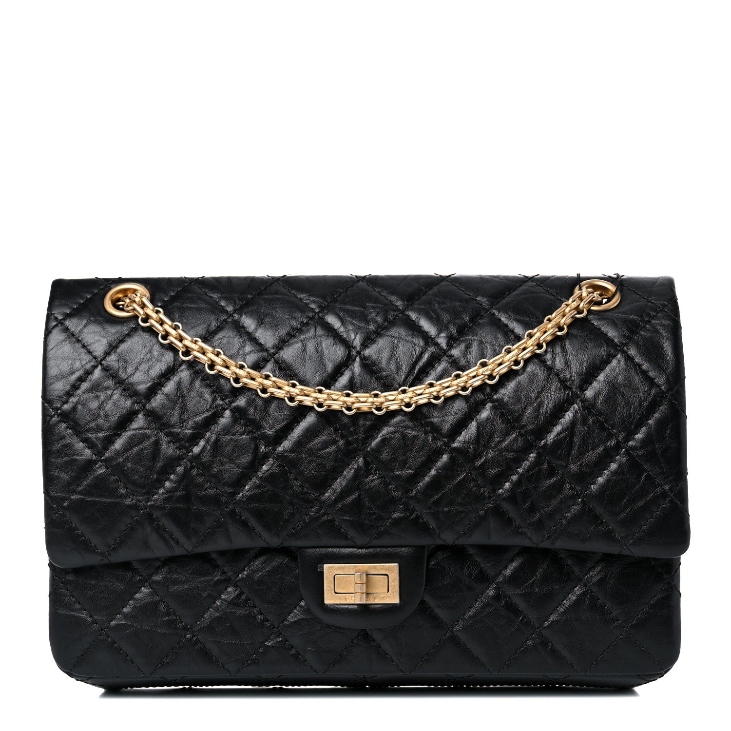 Chanel Aged Calfskin Quilted 2.55 Reissue 226 Flap Black 1 of 9
