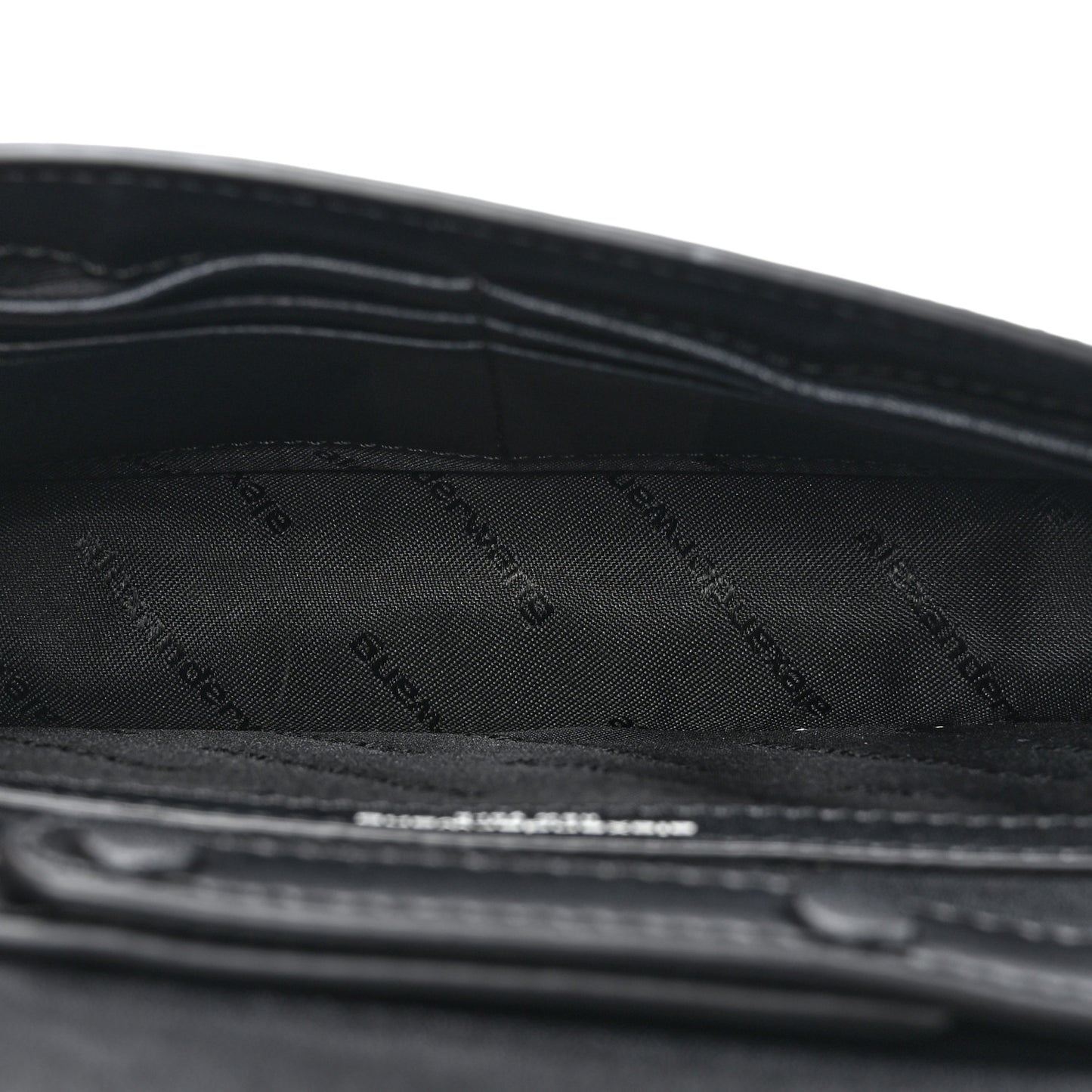 Lambskin Attica Chain Crossbody Bag Black