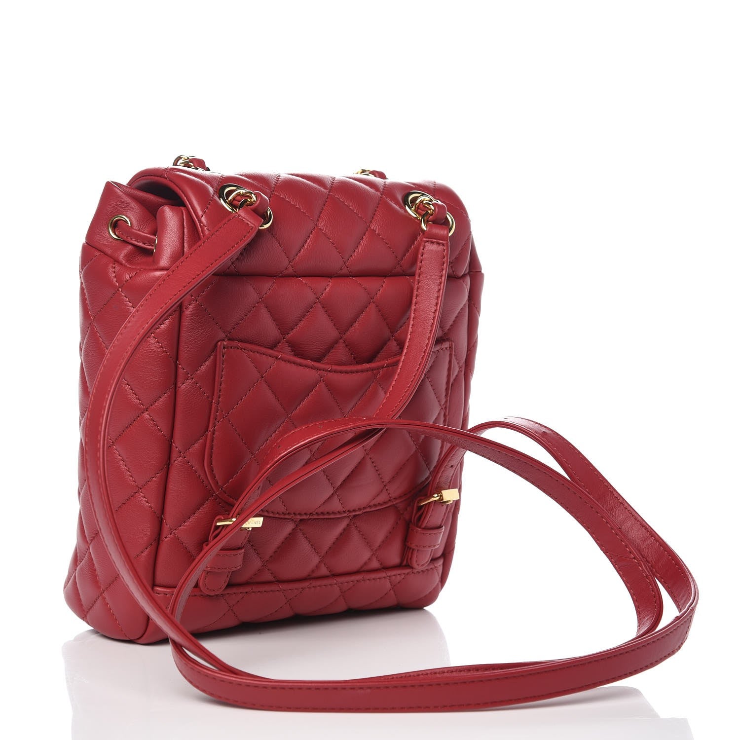 Chanel Calfskin Quilted Mini Urban Spirit Backpack Red 4 of 9