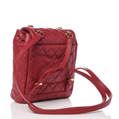 Chanel Calfskin Quilted Mini Urban Spirit Backpack Red 4 of 9