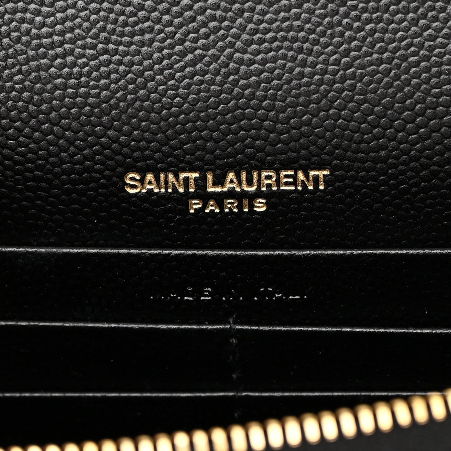 Grain De Poudre Classic Monogram Kate Tassel Chain Wallet Black