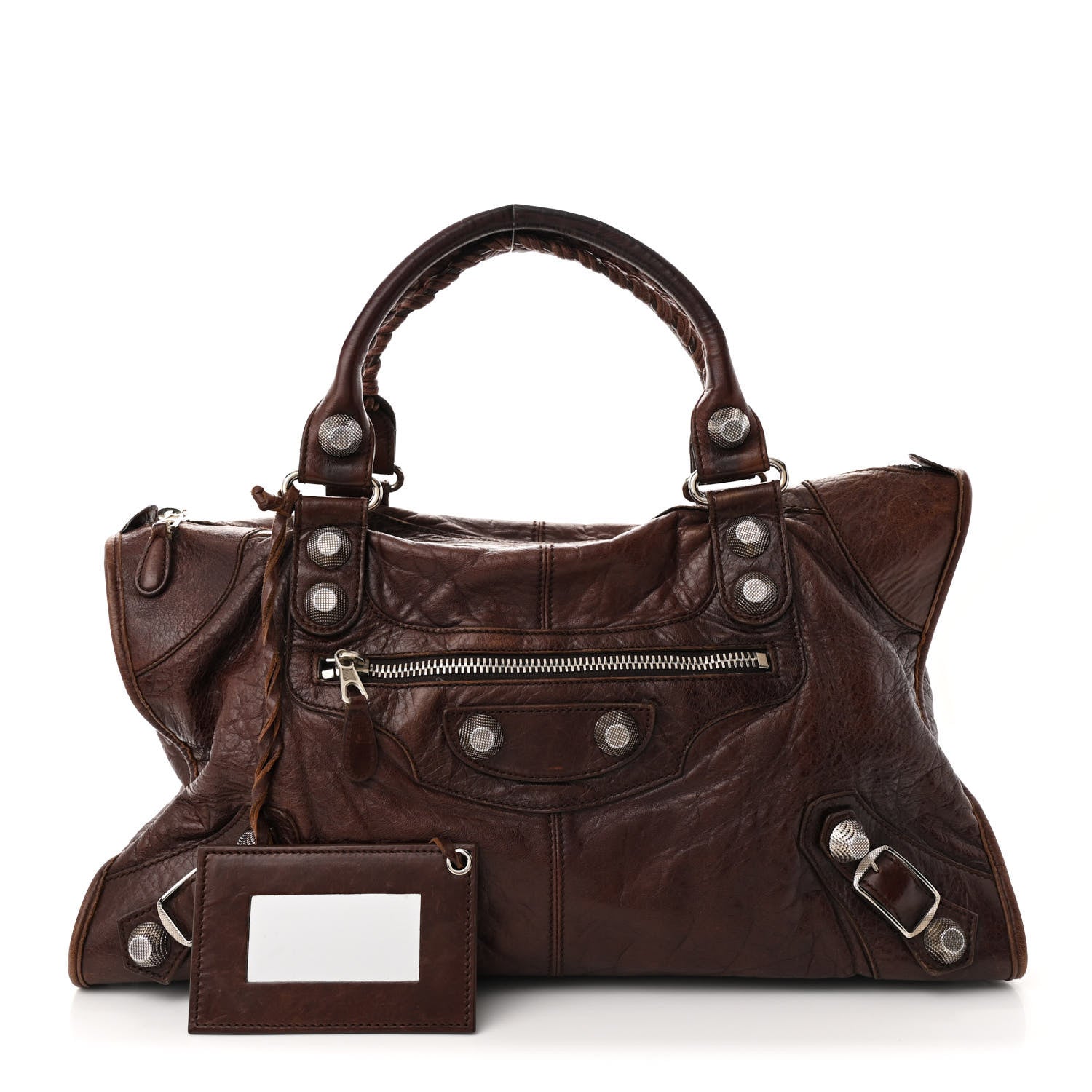 Balenciaga Agneau Giant 21 Silver Hardware Work Charbon 3 of 12