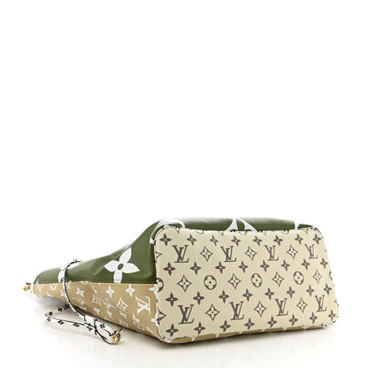 Louis Vuitton Monogram Giant Neverfull MM Kaki 5 of 12