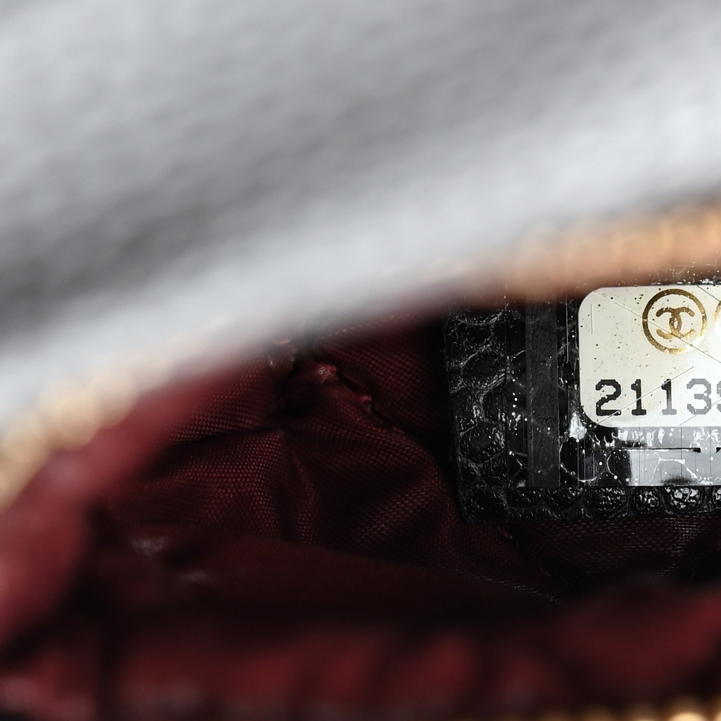 Caviar Quilted CC Beauty Clutch Black