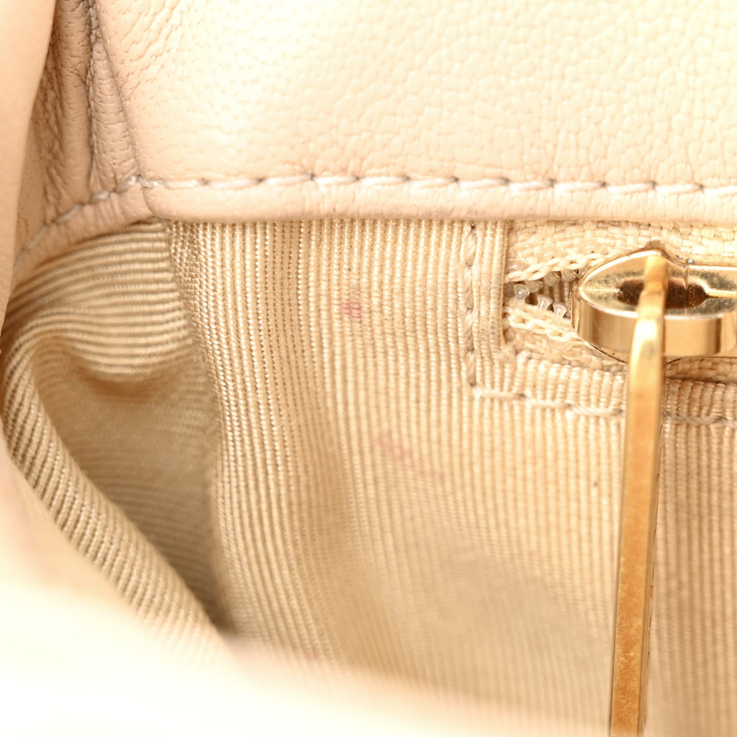 Lambskin Quilted Medium Chanel 19 Flap Beige