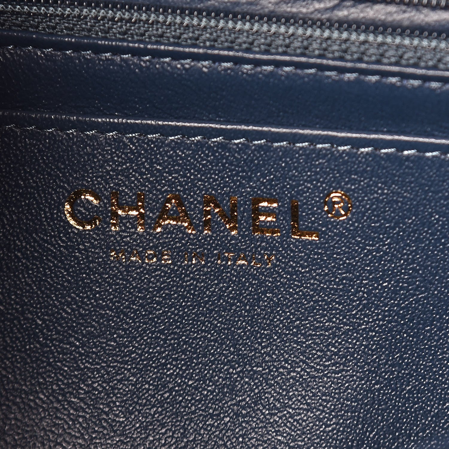 Chanel Iridescent Caviar Quilted Mini Rectangular Flap Blue 8 of 9