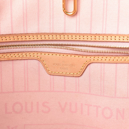 Louis Vuitton Damier Azur Neo Neverfull MM Rose Ballerine 9 of 20