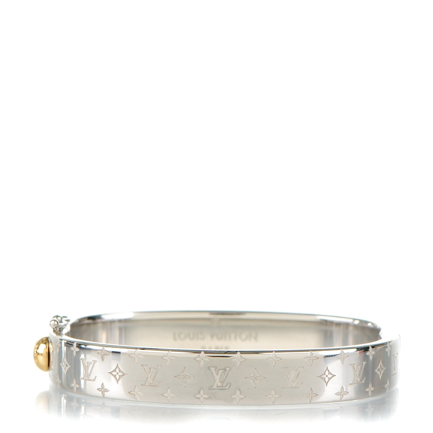 Louis Vuitton Palladium Monogram Nanogram Cuff S 1 of 6