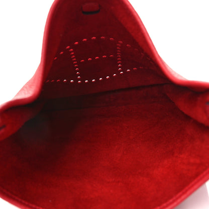 Hermes Taurillon Clemence Evelyne III PM Rouge Tomate 4 of 8