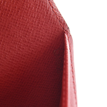 Louis Vuitton Damier Ebene Koala Small Ring Agenda Cover Red 7 of 9