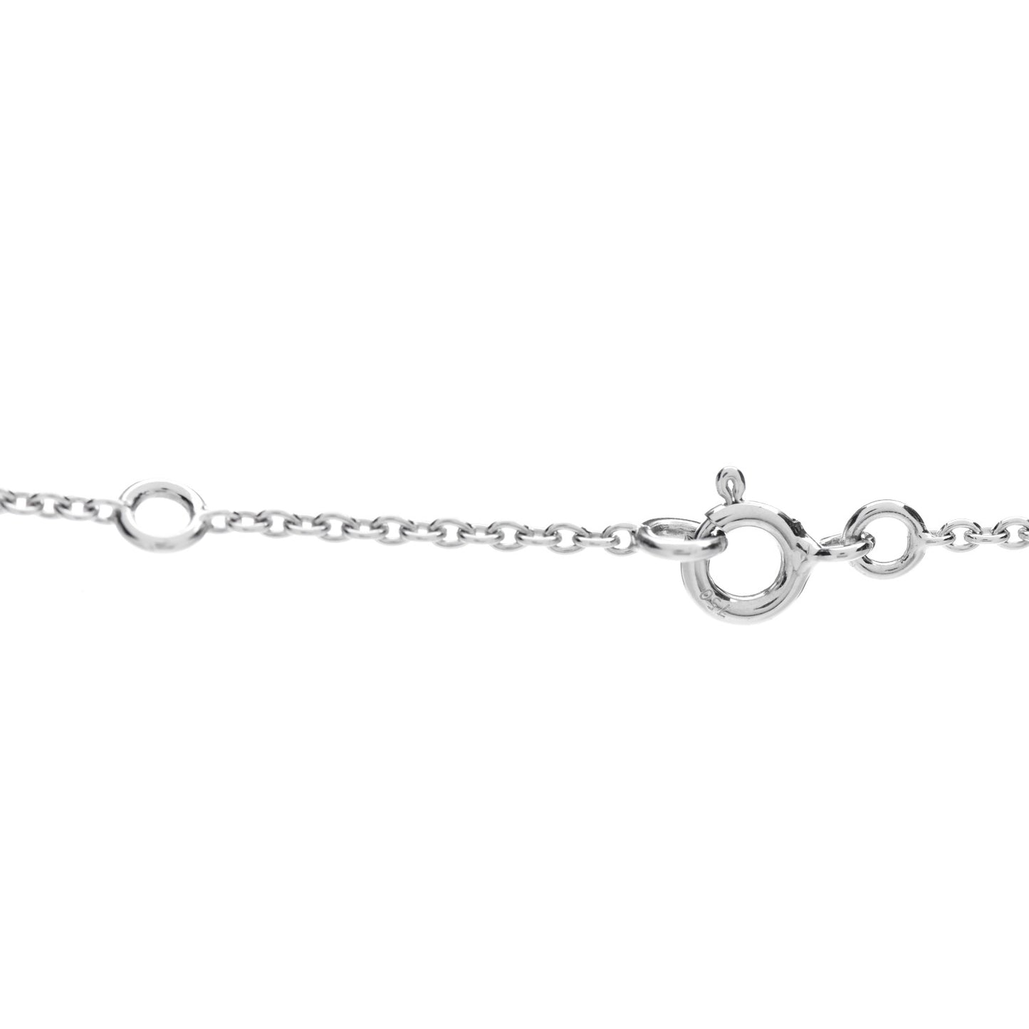 18K White Gold Diamond Constance Amulette Pendant Necklace
