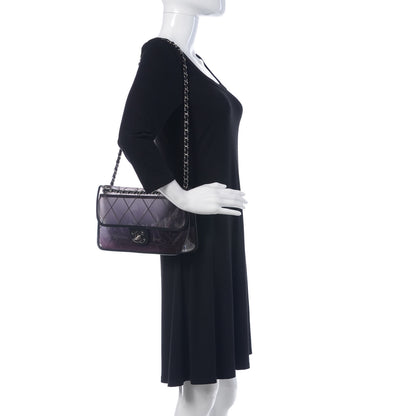Chanel Vinyl Quilted Degrade Jumbo Single Flap Black 3 of 15