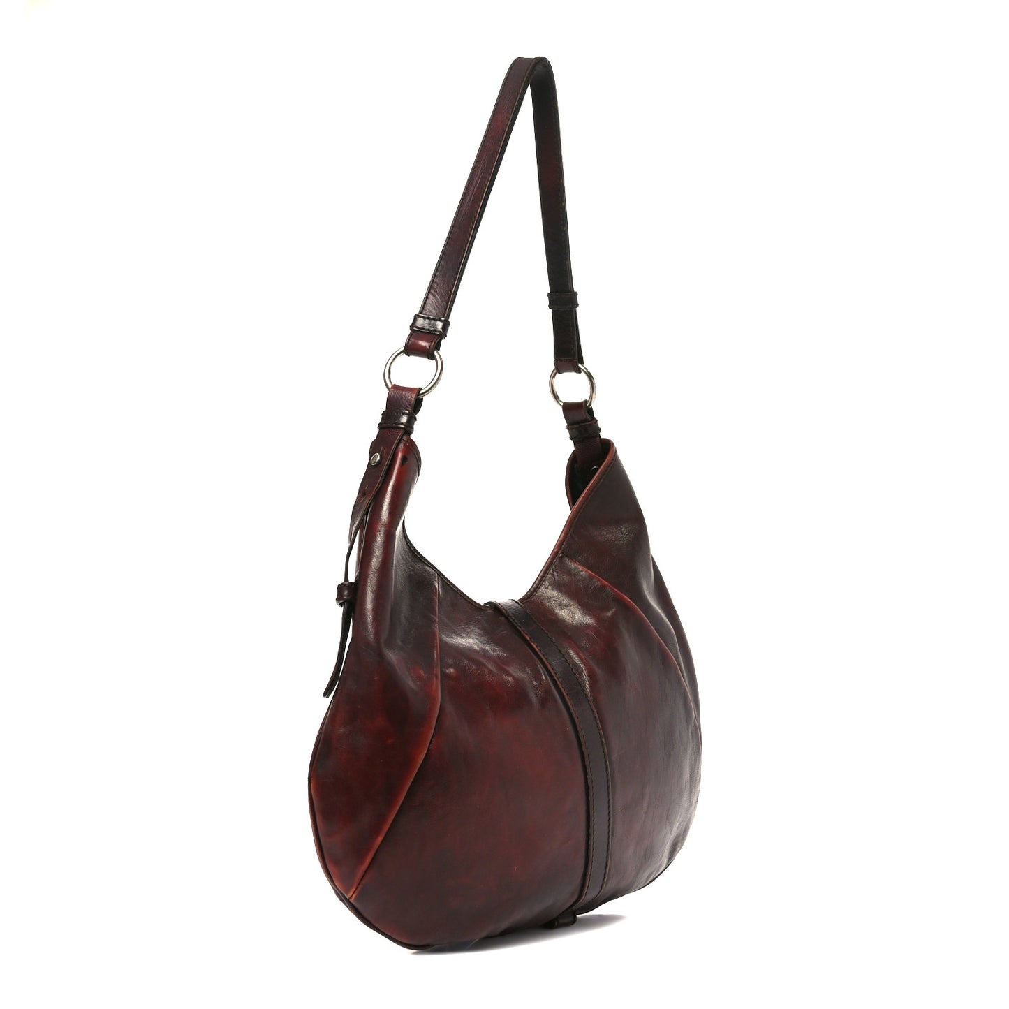 Buffalo Horn Shangri-La Mombasa Hobo Burgundy