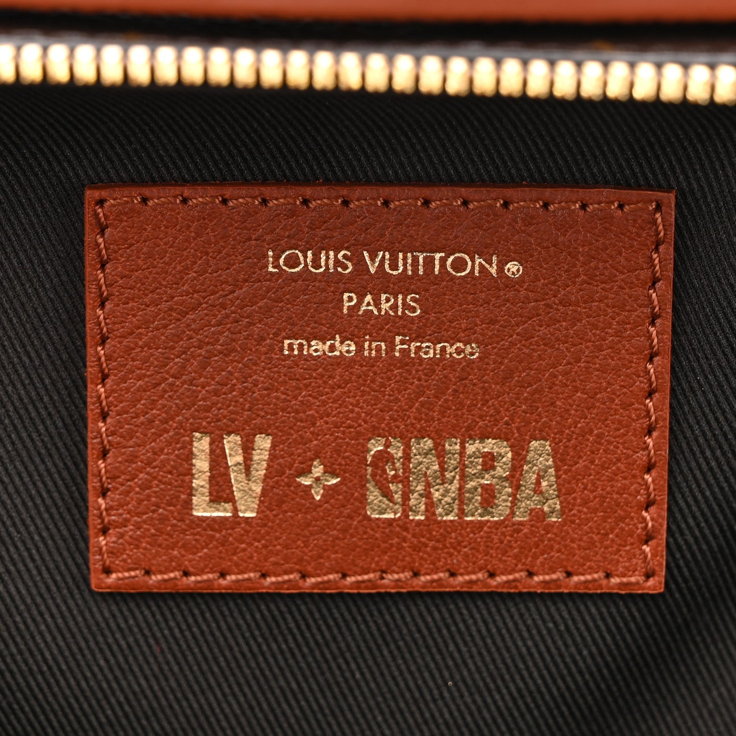 X NBA Grained Calfskin Monogram Handle Trunk Brown