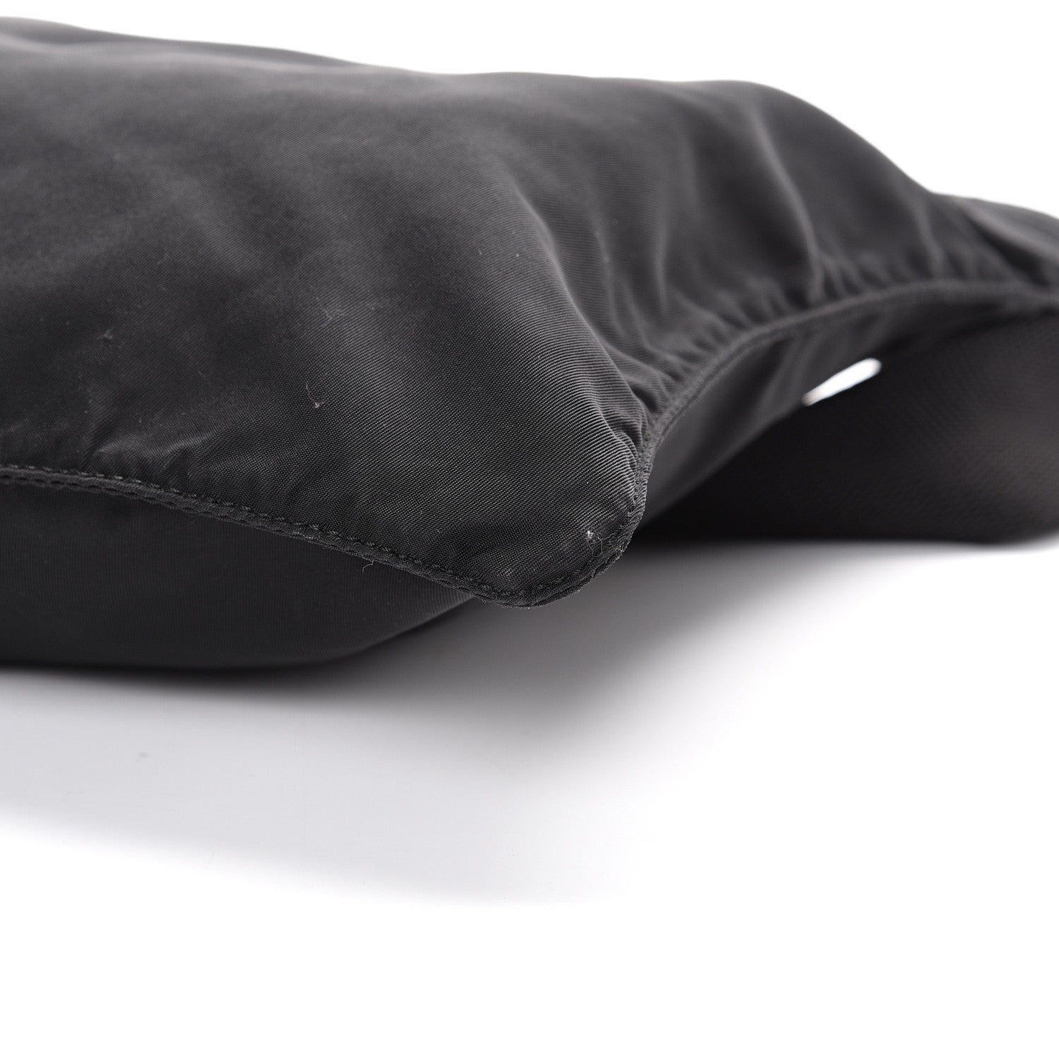 Prada Nylon Flat Messenger Bag Black 8 of 9