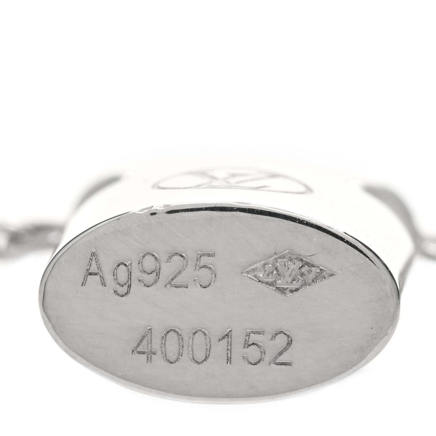 Louis Vuitton Sterling Silver Lockit Necklace 6 of 6