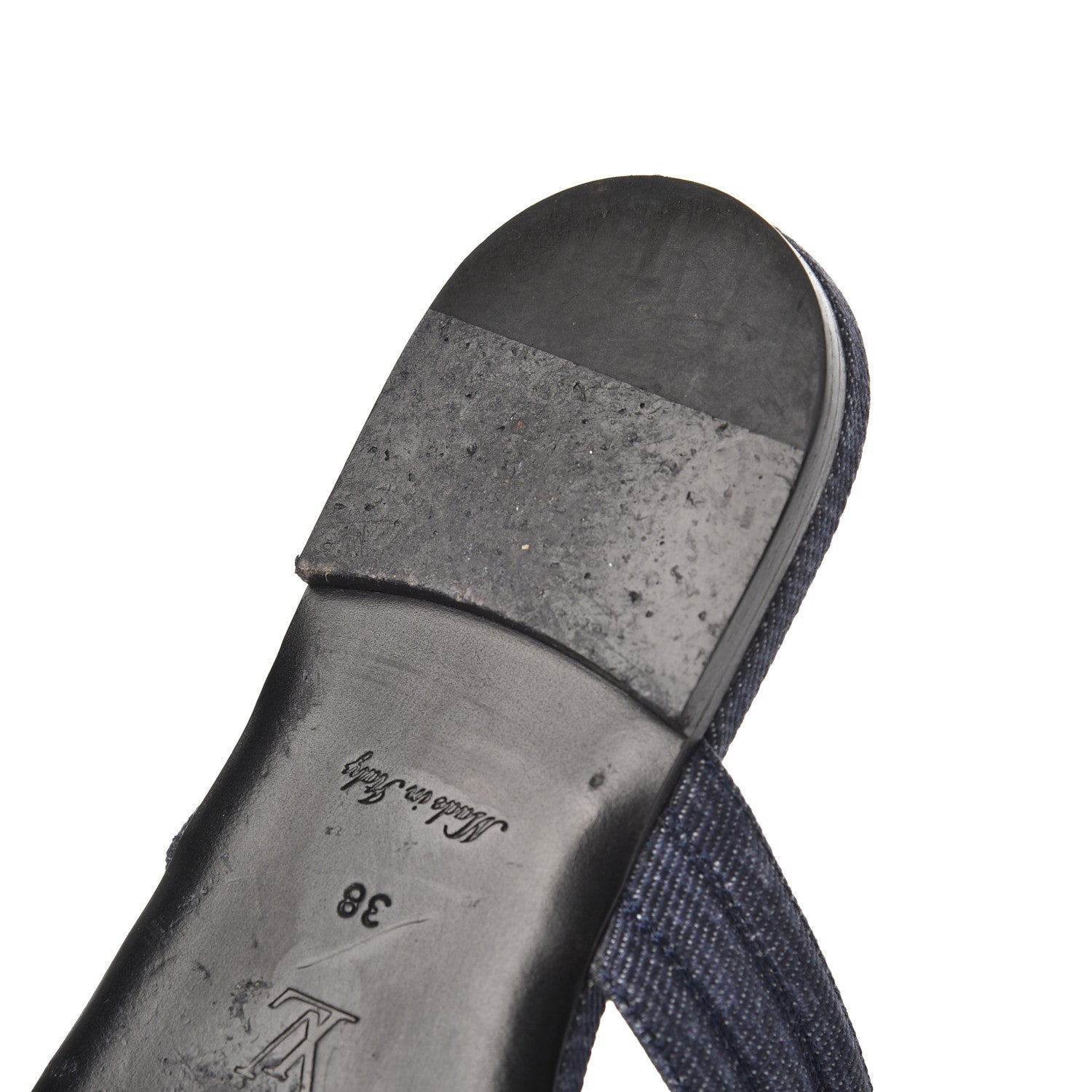 Louis Vuitton Denim Thong Sandals 38 Blue 13 of 16