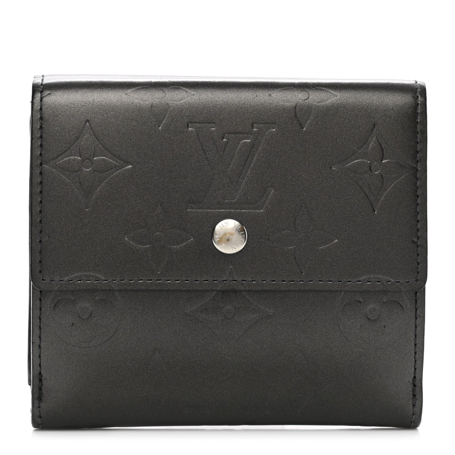 Mat Monogram Elise Wallet Black