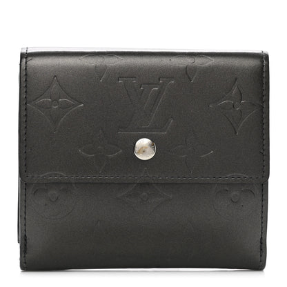 Louis Vuitton Mat Monogram Elise Wallet Black 1 of 7
