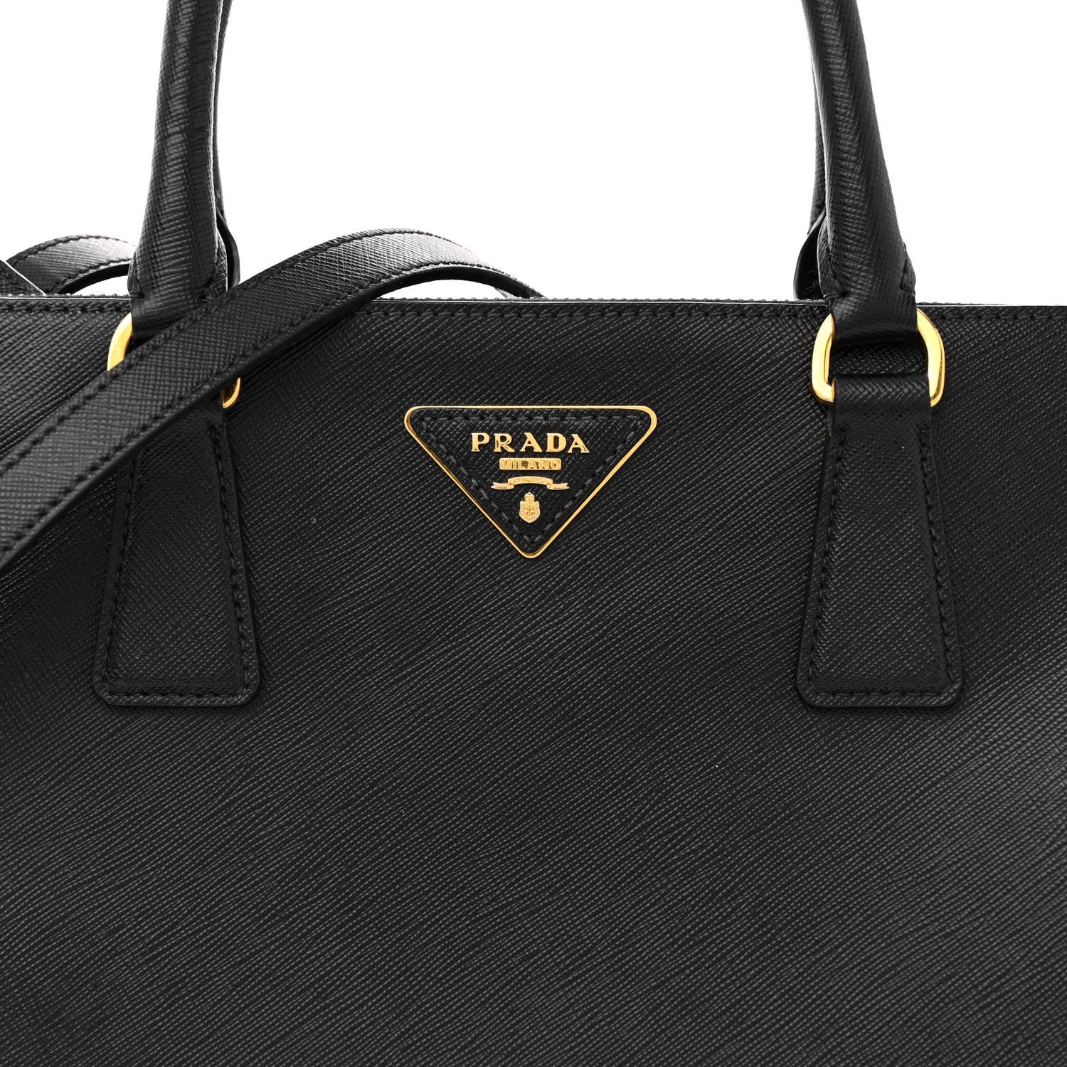 Prada Saffiano Medium Galleria Double Zip Tote Black 8 of 21