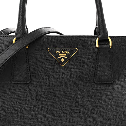 Prada Saffiano Medium Galleria Double Zip Tote Black 8 of 21