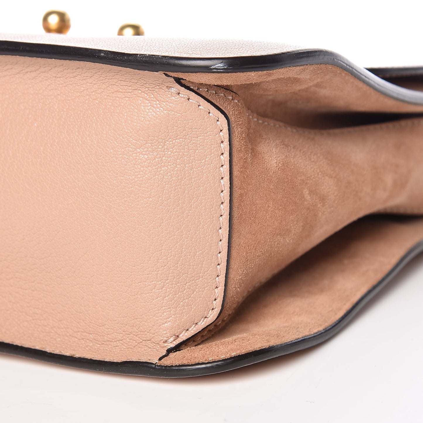 Goatskin Medium Mily Shoulder Bag Biscotti Beige
