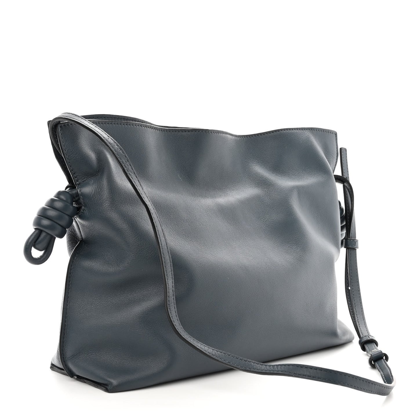 Calfskin Small Flamenco Knot Bag Indigo